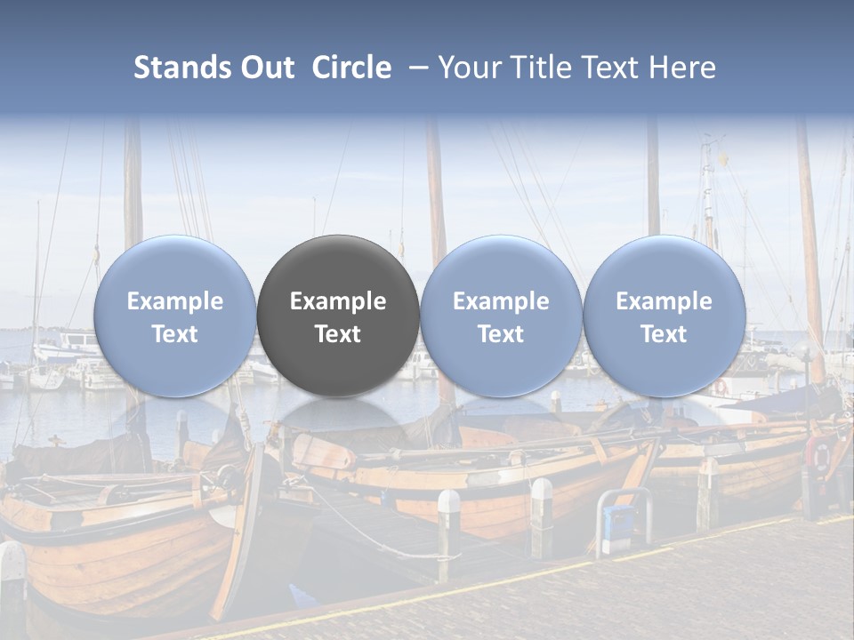 Dock Holiday Marina PowerPoint Template