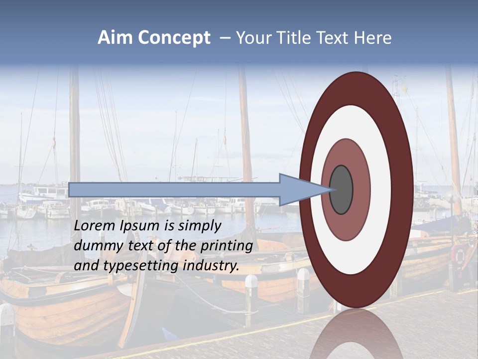 Dock Holiday Marina PowerPoint Template