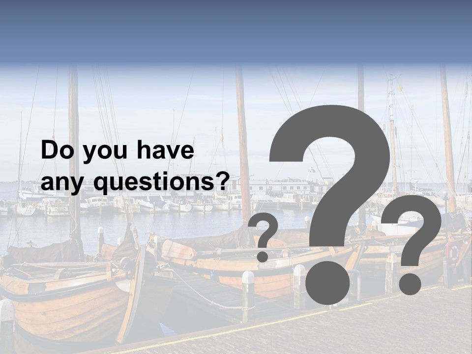 Dock Holiday Marina PowerPoint Template