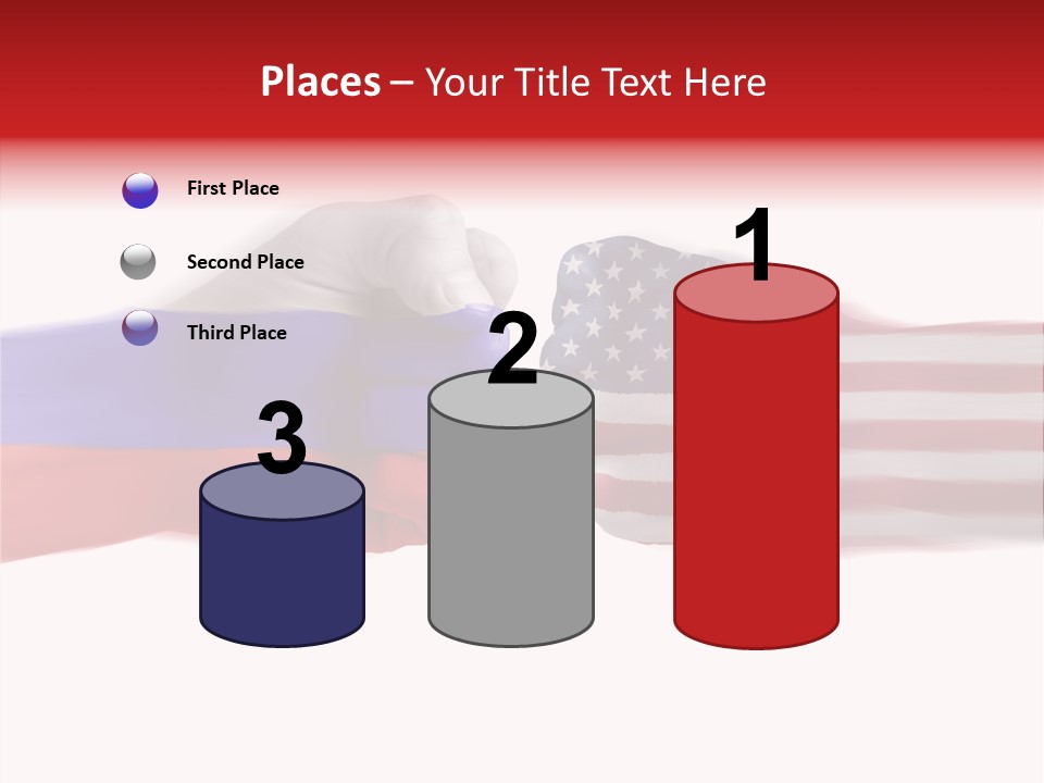 Russia Vs Usa Flag World PowerPoint Template