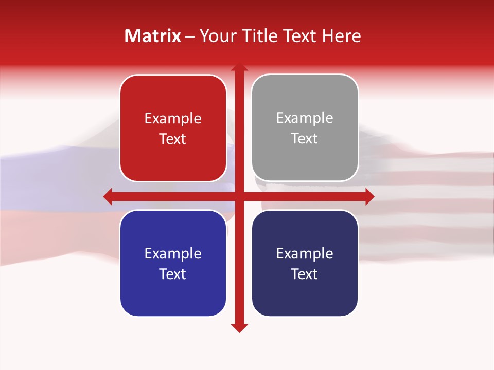 Russia Vs Usa Flag World PowerPoint Template