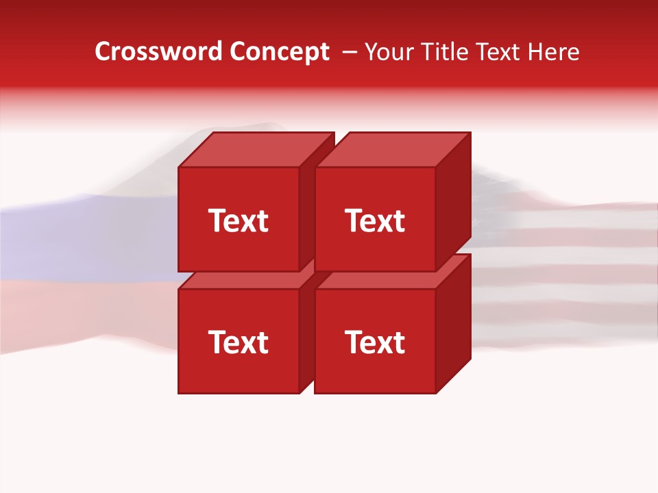 Russia Vs Usa Flag World PowerPoint Template