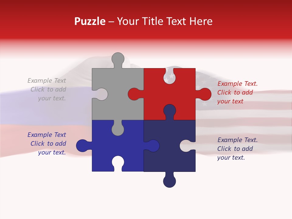 Russia Vs Usa Flag World PowerPoint Template