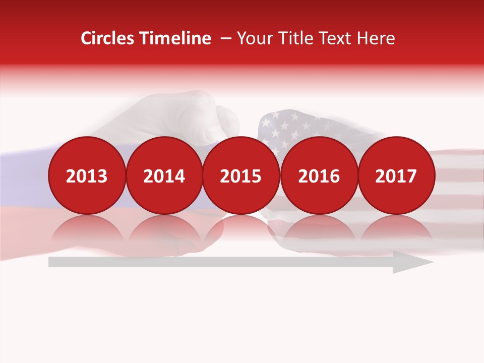 Russia Vs Usa Flag World PowerPoint Template