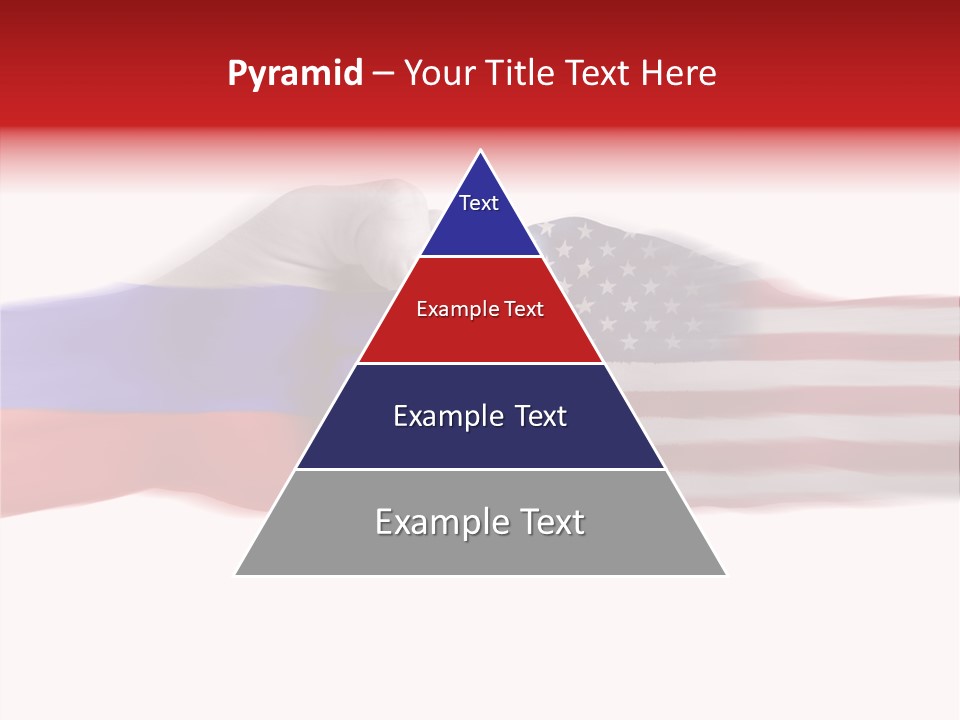 Russia Vs Usa Flag World PowerPoint Template