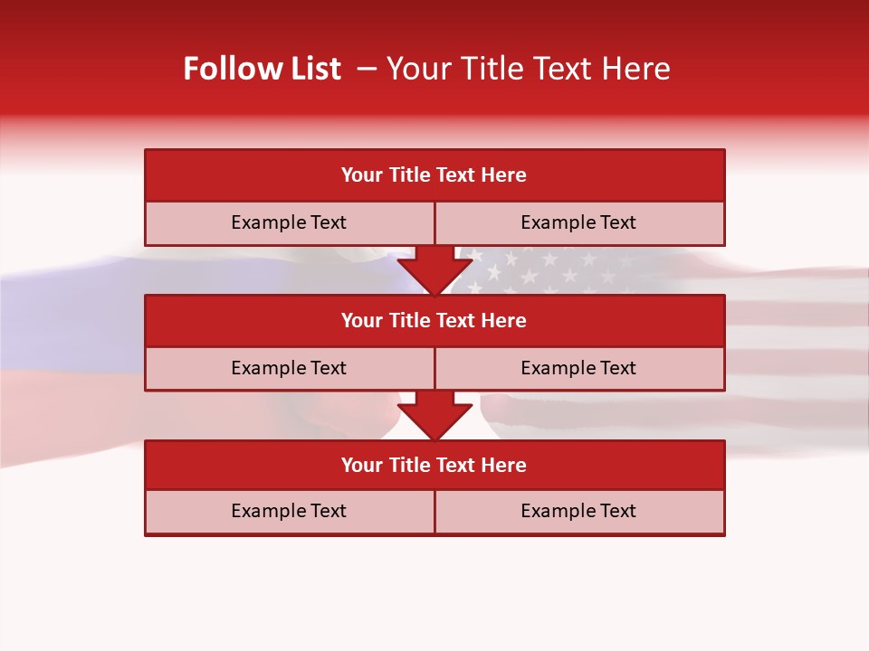 Russia Vs Usa Flag World PowerPoint Template