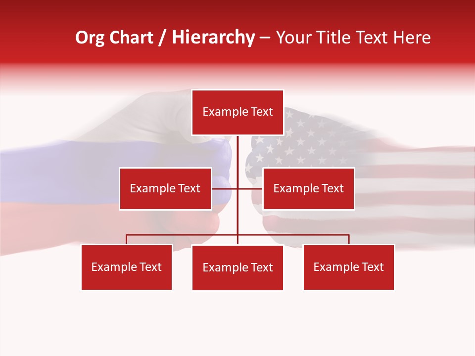 Russia Vs Usa Flag World PowerPoint Template