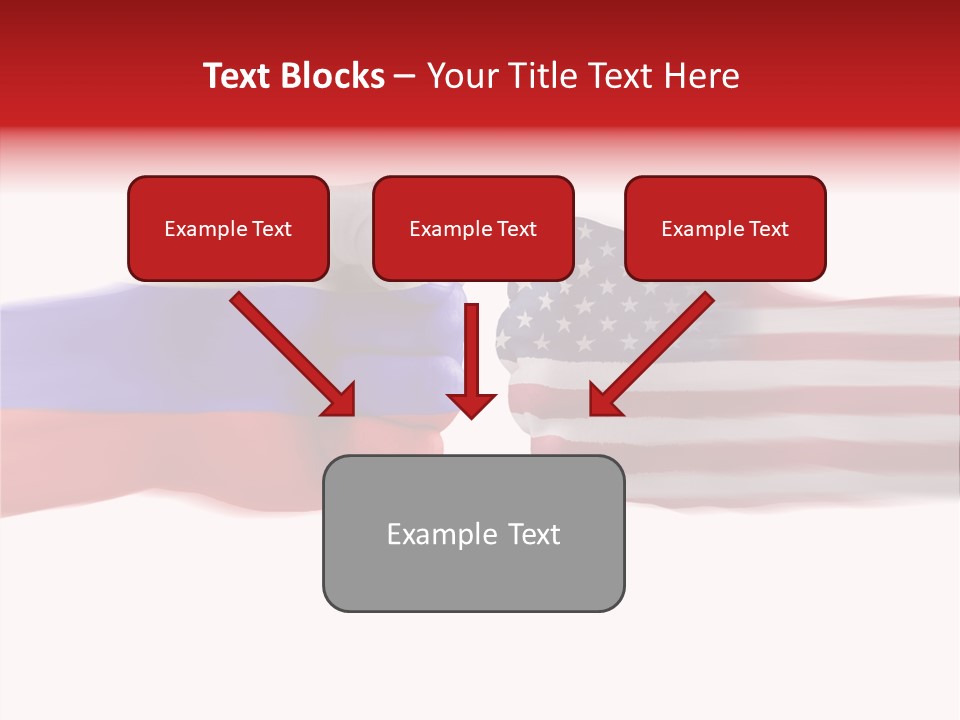 Russia Vs Usa Flag World PowerPoint Template