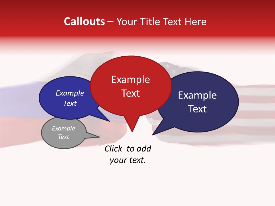 Russia Vs Usa Flag World PowerPoint Template
