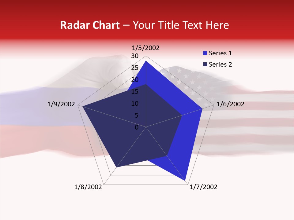 Russia Vs Usa Flag World PowerPoint Template