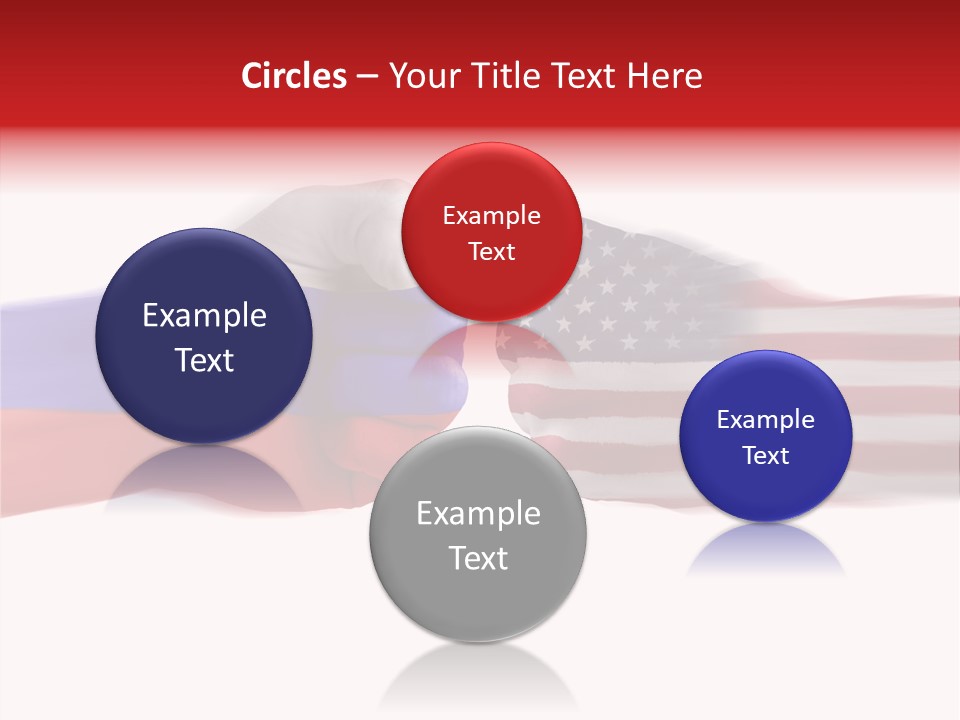 Russia Vs Usa Flag World PowerPoint Template