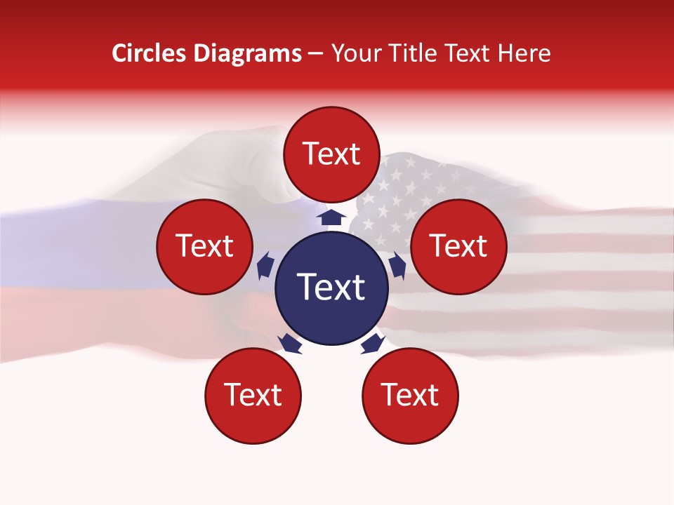 Russia Vs Usa Flag World PowerPoint Template