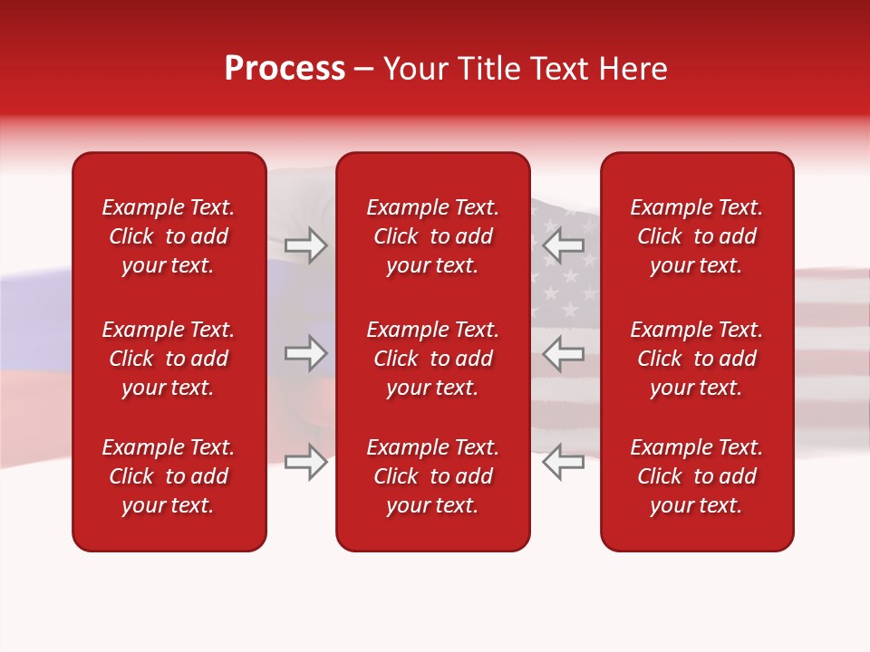 Russia Vs Usa Flag World PowerPoint Template