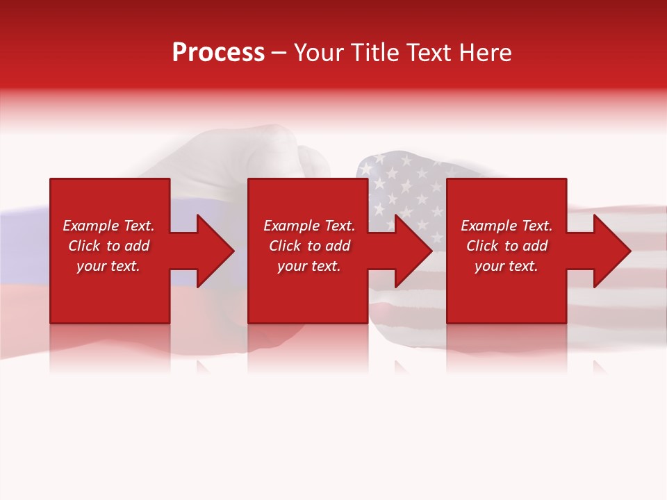 Russia Vs Usa Flag World PowerPoint Template