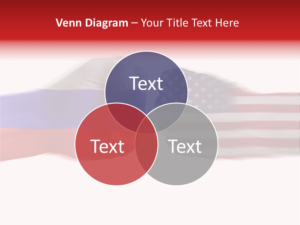 Russia Vs Usa Flag World PowerPoint Template