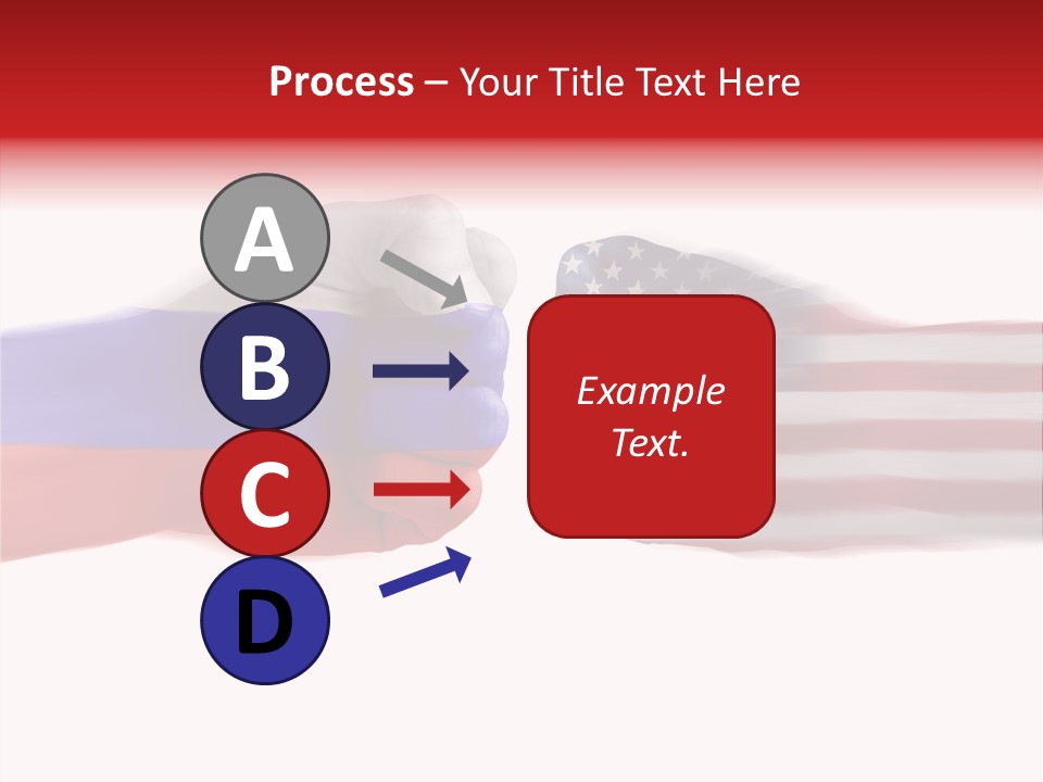 Russia Vs Usa Flag World PowerPoint Template