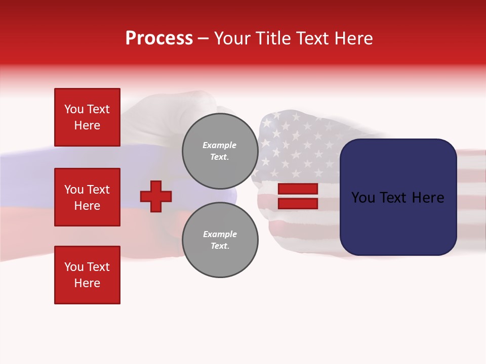 Russia Vs Usa Flag World PowerPoint Template