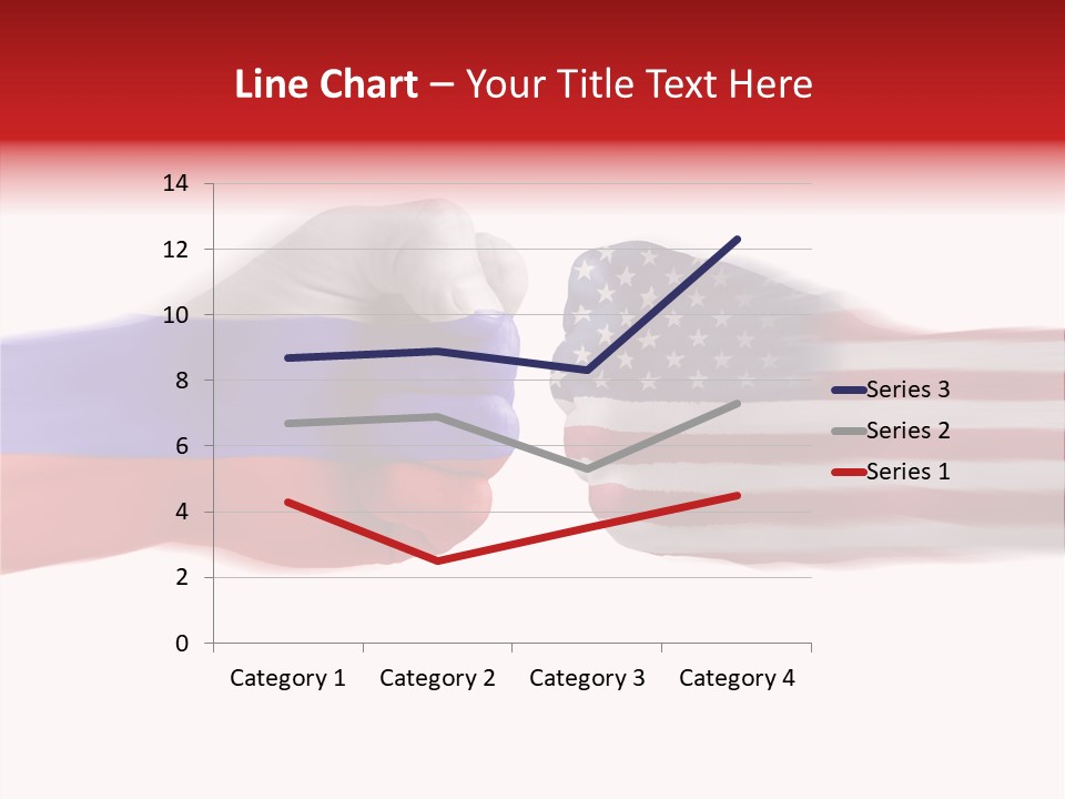 Russia Vs Usa Flag World PowerPoint Template
