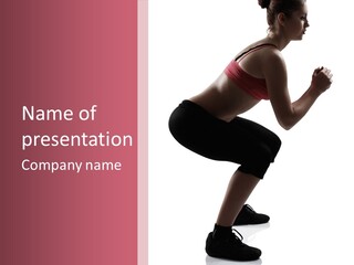 Caucasian Sporty Beauty PowerPoint Template