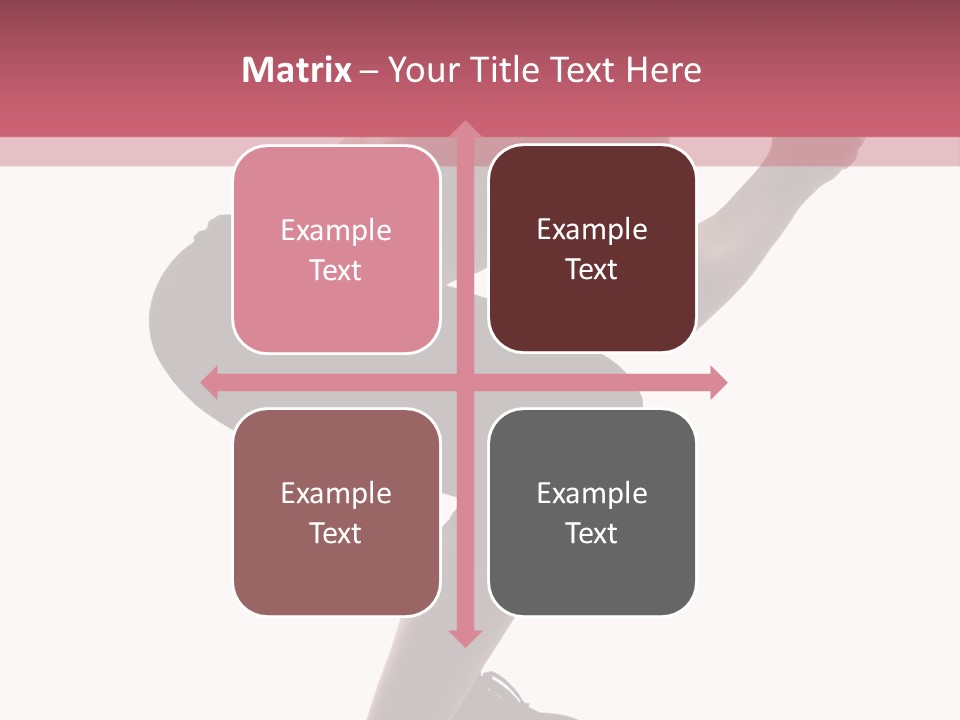 Caucasian Sporty Beauty PowerPoint Template