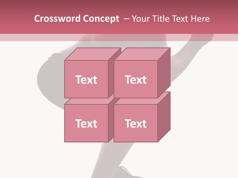 Caucasian Sporty Beauty PowerPoint Template