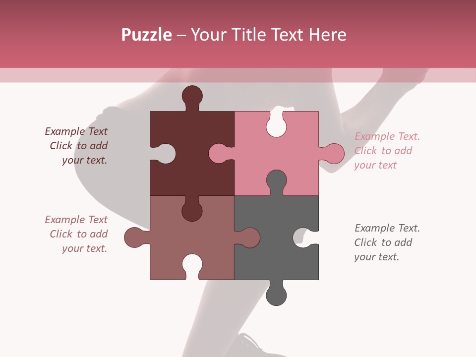 Caucasian Sporty Beauty PowerPoint Template