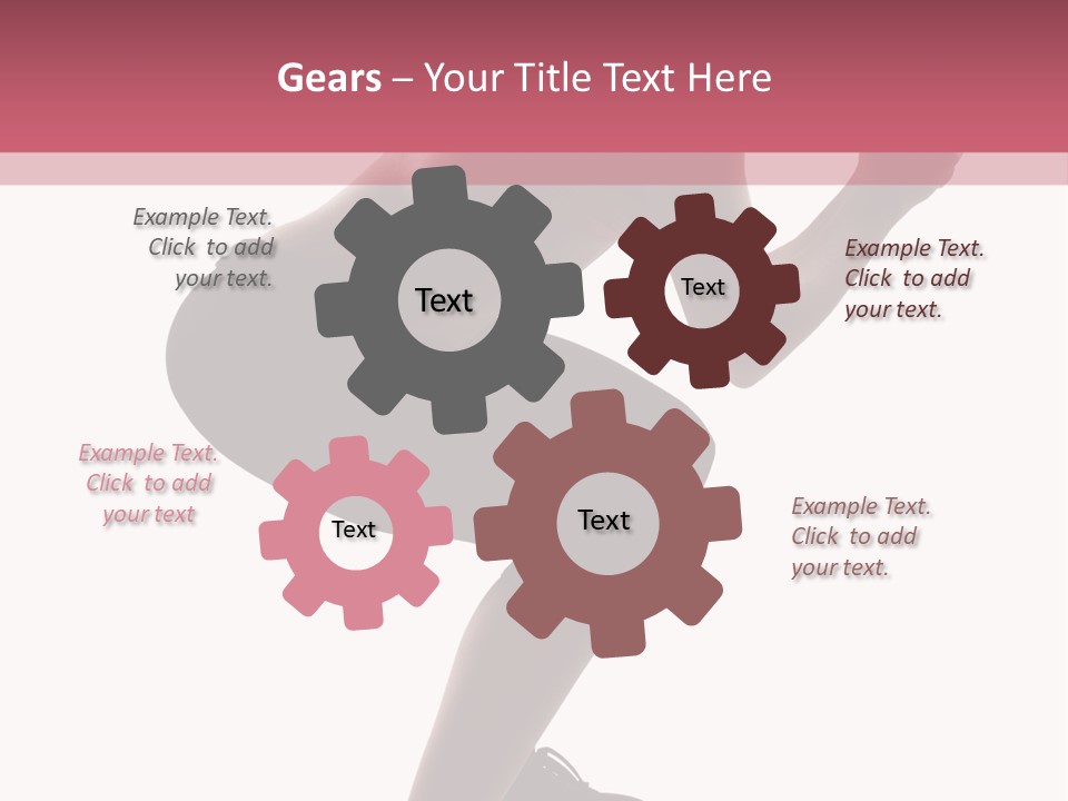 Caucasian Sporty Beauty PowerPoint Template