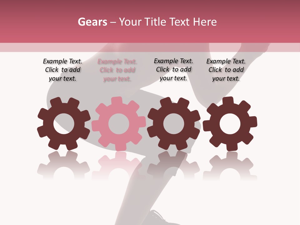 Caucasian Sporty Beauty PowerPoint Template