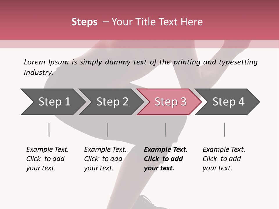 Caucasian Sporty Beauty PowerPoint Template