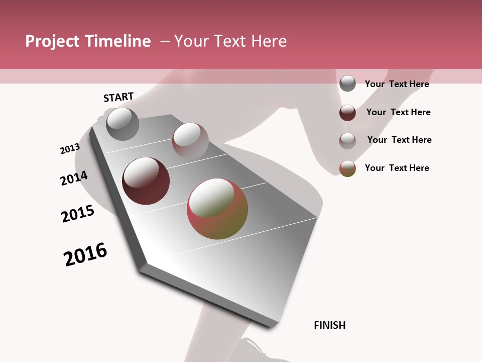 Caucasian Sporty Beauty PowerPoint Template