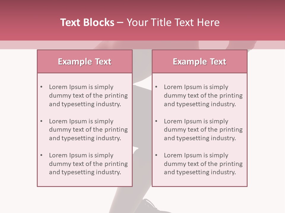 Caucasian Sporty Beauty PowerPoint Template