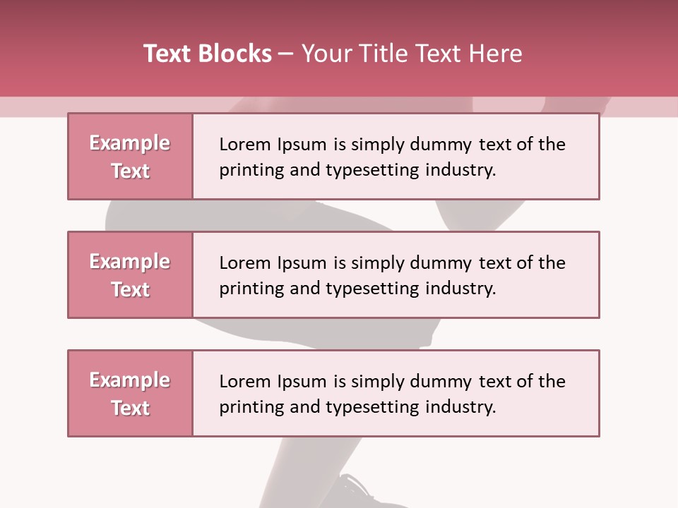 Caucasian Sporty Beauty PowerPoint Template