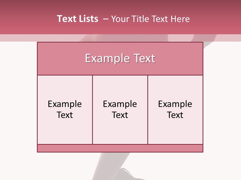 Caucasian Sporty Beauty PowerPoint Template