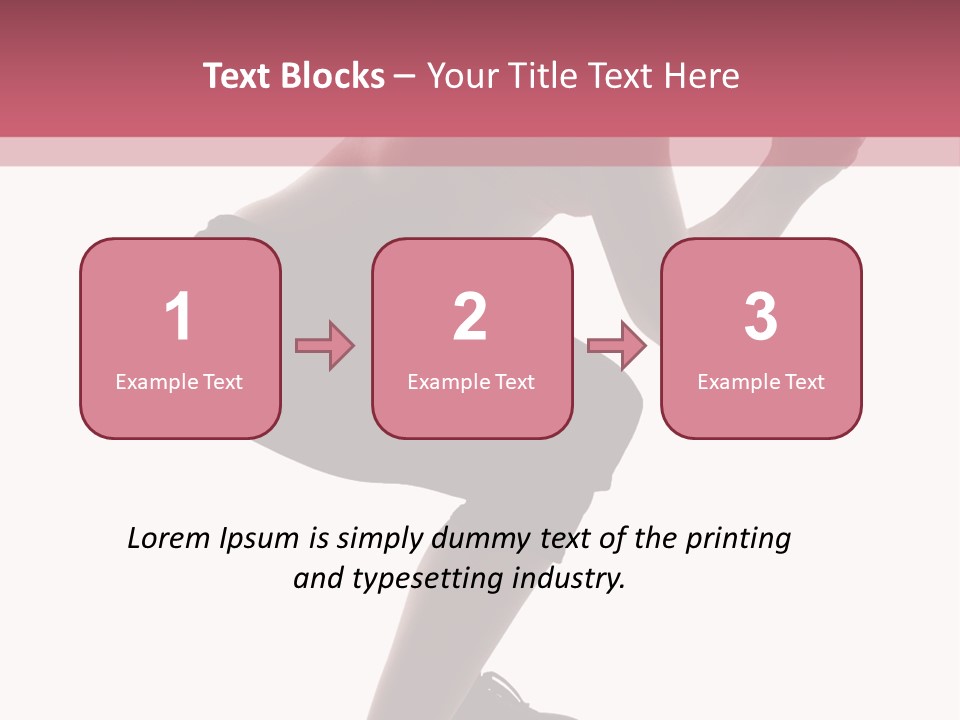 Caucasian Sporty Beauty PowerPoint Template