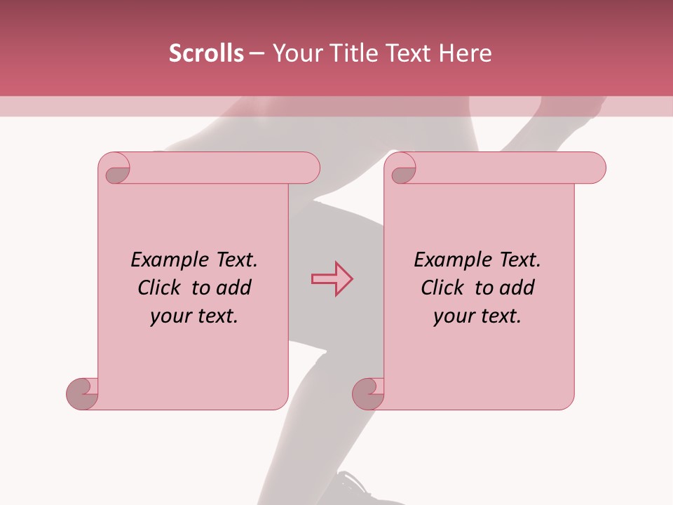 Caucasian Sporty Beauty PowerPoint Template
