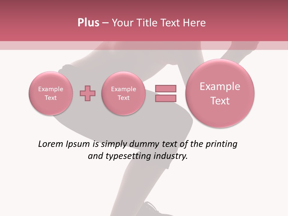 Caucasian Sporty Beauty PowerPoint Template