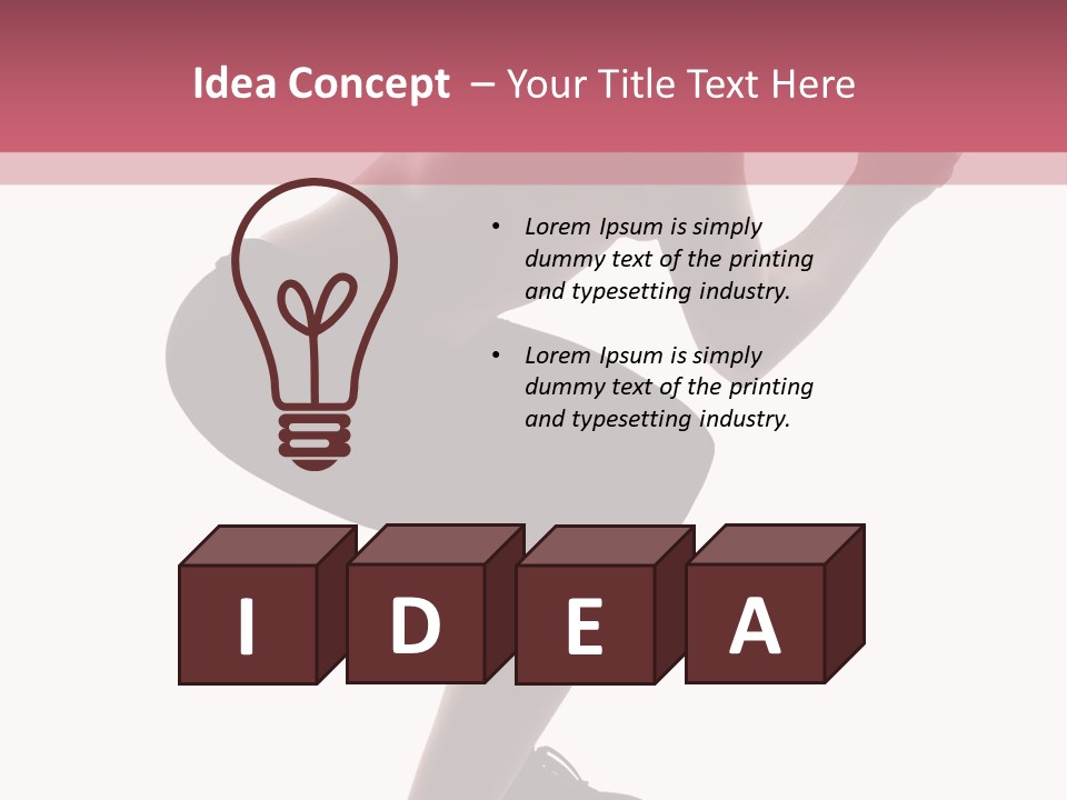 Caucasian Sporty Beauty PowerPoint Template