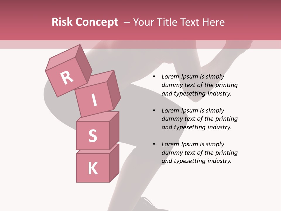 Caucasian Sporty Beauty PowerPoint Template