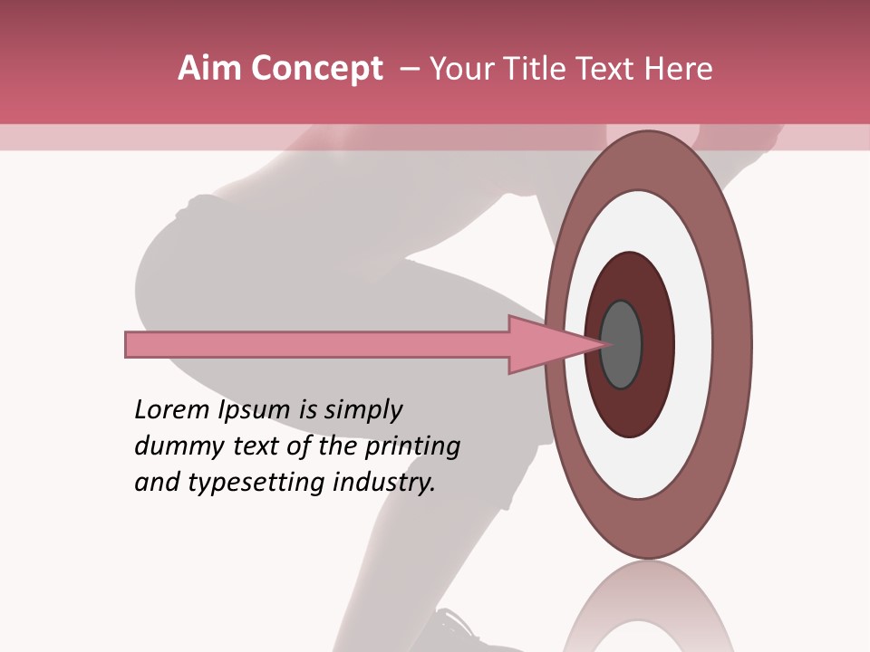 Caucasian Sporty Beauty PowerPoint Template