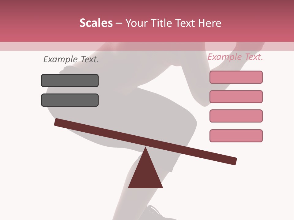 Caucasian Sporty Beauty PowerPoint Template