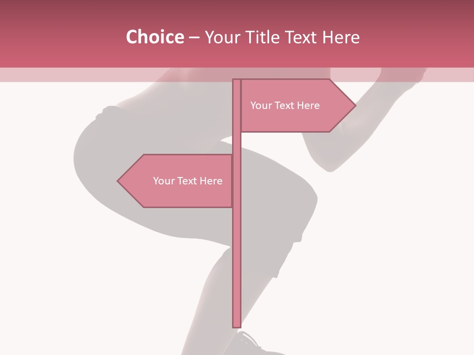 Caucasian Sporty Beauty PowerPoint Template