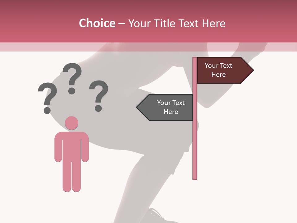 Caucasian Sporty Beauty PowerPoint Template