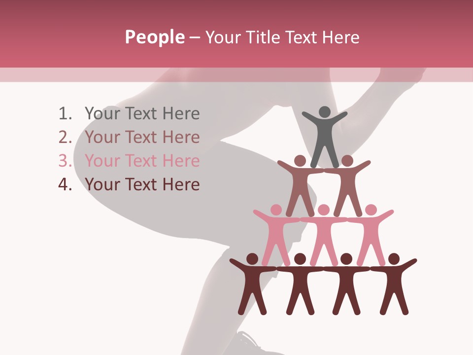 Caucasian Sporty Beauty PowerPoint Template