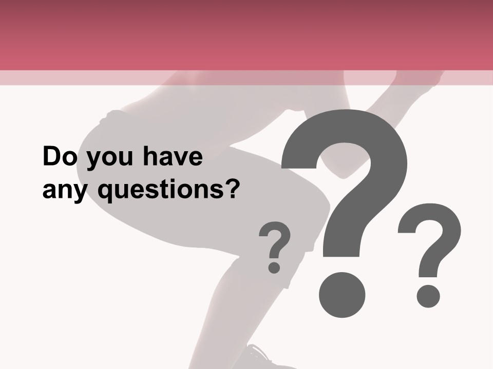 Caucasian Sporty Beauty PowerPoint Template