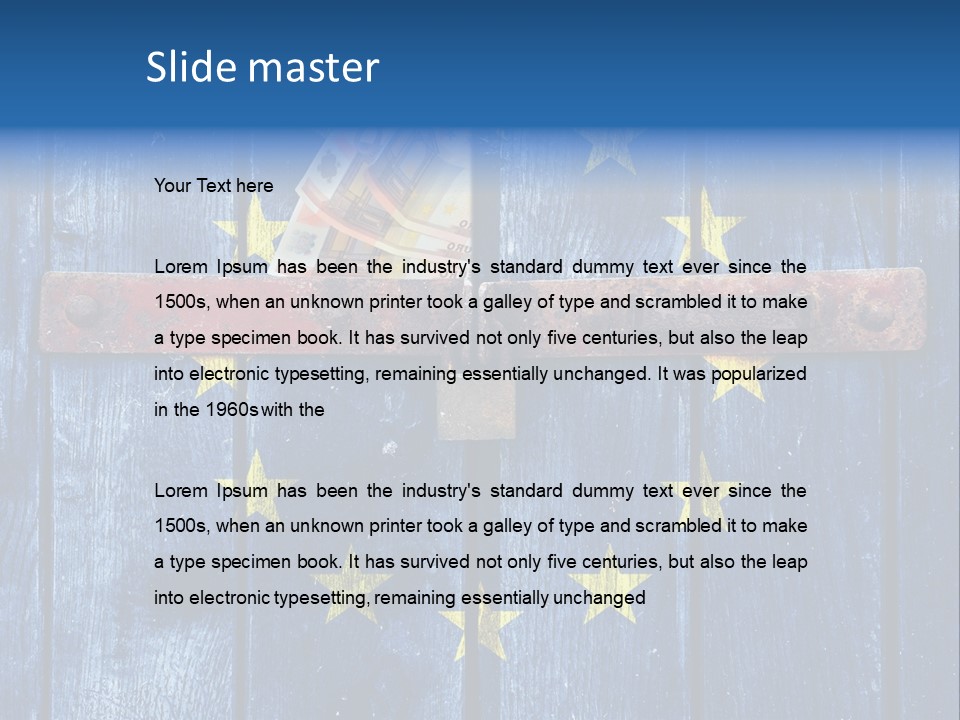 Rough Board Frame PowerPoint Template