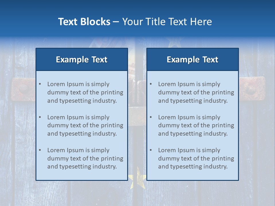 Rough Board Frame PowerPoint Template