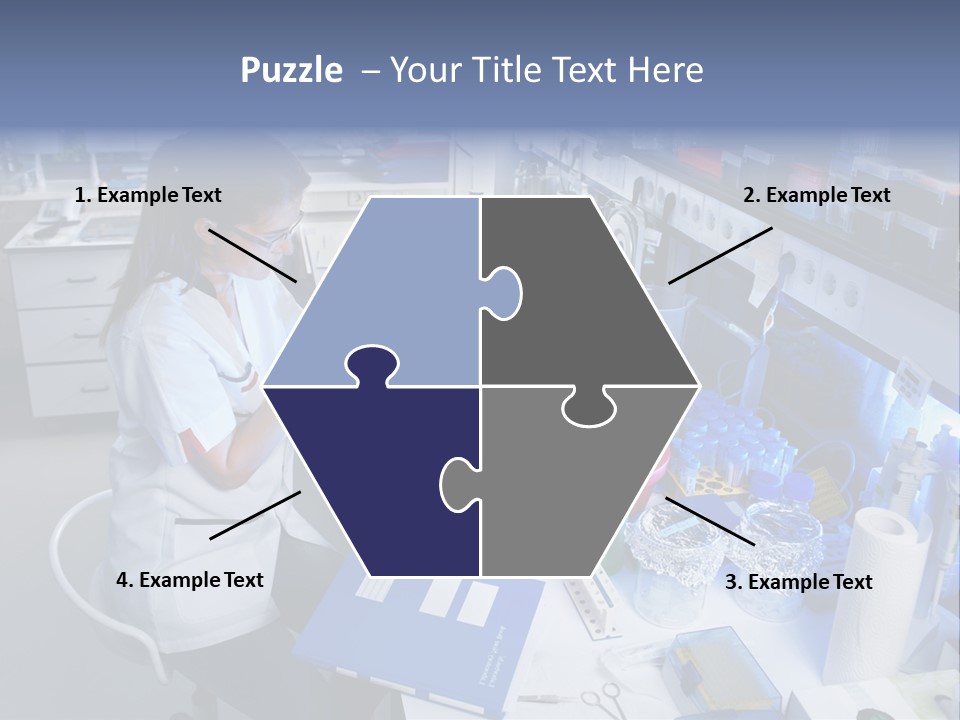Laboratory Glasses Technician PowerPoint Template
