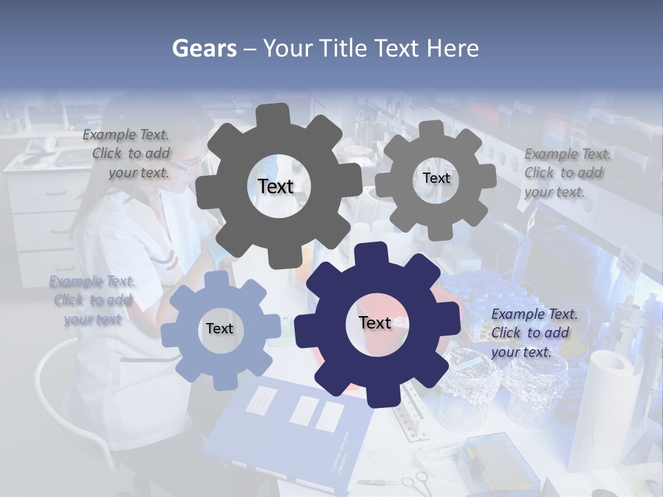 Laboratory Glasses Technician PowerPoint Template