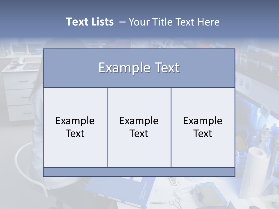 Laboratory Glasses Technician PowerPoint Template