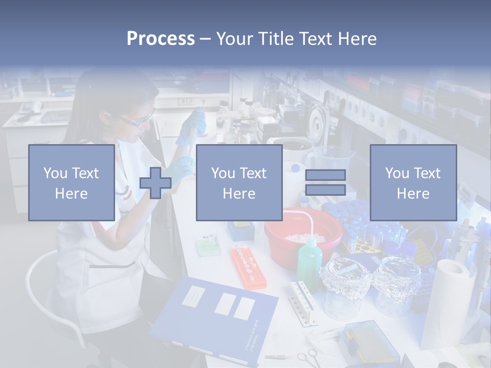 Laboratory Glasses Technician PowerPoint Template